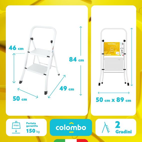 Colombo clm750002 Hocker Factotum, 2 Stufen