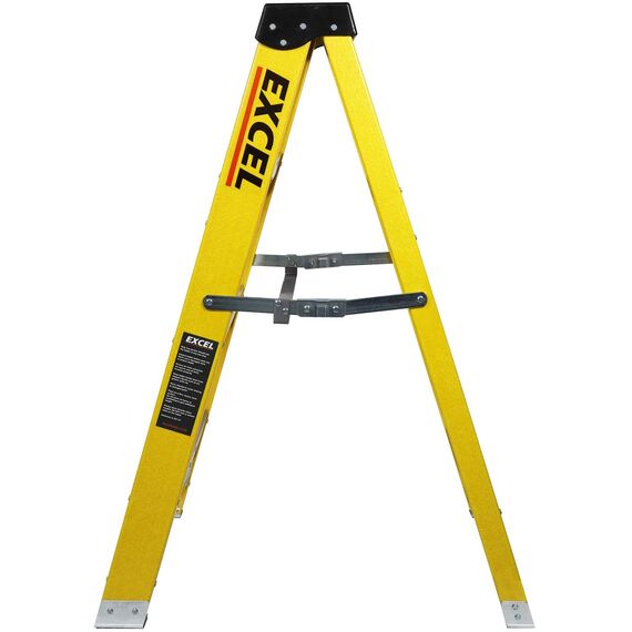 Excel Elektriker Fiberglas Trittleiter 3 Stufen 1,03 m Heavy Duty 3 Stufen Leiter Klappleiter Klappleiter Leichte Trittleiter Fiberglas Trittleiter