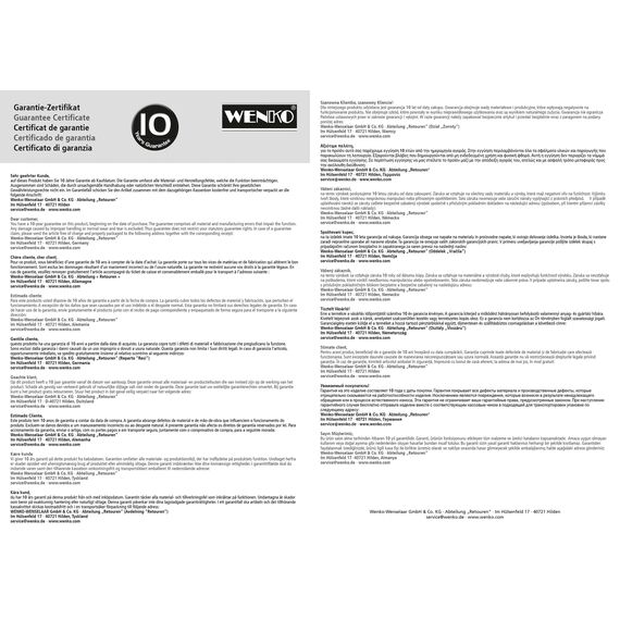 WENKO Leichte Aluminium Trittleiter mit 3 Stufen für 75 cm höheren Stand, rutschsichere XXL-Stufen, Design Klapptrittleiter, TÜV Süd Zertifiziert, 44 x 127 x 5,5 cm, Weiß