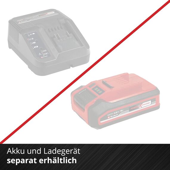 Einhell Akku-Laubbläser GC-CL 18 Li E Solo Power X-Change (18 V, 210 km/h Luftgeschwindigkeit, leicht u. leistungsstark, Drehzahlregelung, Softgrip, ohne Akku) Rot/Schwarz