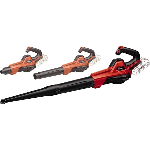 Einhell Akku-Universalbläser GE-UB 18/250 Li E-Solo Power X-Change (18 V, 250 km/h Luftgeschwindigkeit, 3-TLG. Rohr, elektr. Drehzahlregelung mit LED-Anzeige, ohne Akku)
