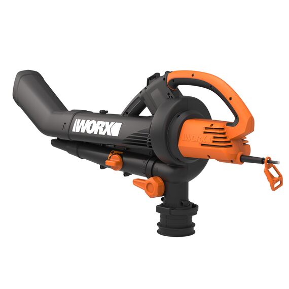 WORX WG505E Trivac Laubbläser & Laubsauger 3000 W – 3-in-1 Funktion als Laubbläser, Laubsauger & Mulcher - 335km/h Blasgeschwindigkeit - 600m³/h Saugvolumen – inkl. 45L Fangsack