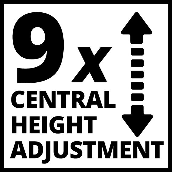 Einhell Benzin-Rasenmäher GC-PM 46/4 S (2 kW, bis 1400 m≤, 4-Takt-Motor, 46 cm Schnittbreite, 50 L Fangsack, abschaltbarer Hinterradantrieb, 9-stufige zentrale Schnitthöhenverstellung 30-80 mm)