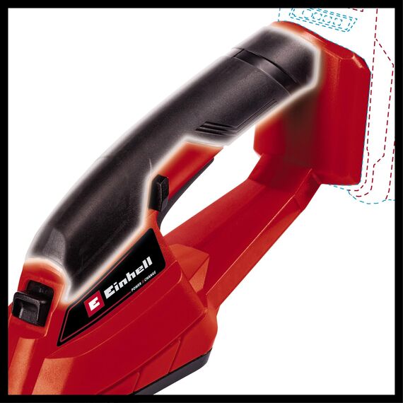 Einhell Akku-Gras- und Strauchschere GC-CG 18 Li-Solo Power X-Change (18 V, 100 mm / 200 mm Schnittlänge, wechselbares Grasschneideblatt + Strauchmesser, ohne Akku)