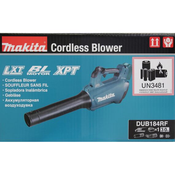 Makita DUB184RF Akku-Gebläse 18 V / 3,0 Ah, 1 Akku + Ladegerät