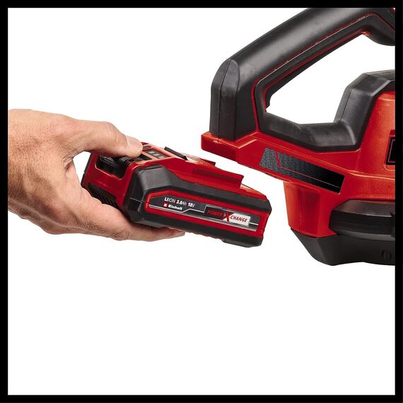 Einhell Akku-Universalbläser GE-UB 18/250 Li E-Solo Power X-Change (18 V, 250 km/h Luftgeschwindigkeit, 3-TLG. Rohr, elektr. Drehzahlregelung mit LED-Anzeige, ohne Akku)