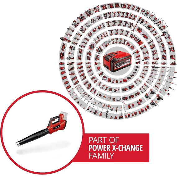 Einhell Professional Akku-Laubbläser GP-LB 36/210 Li E-Solo Power X-Change (Lithium-Ionen, 816m³/h Blasleistung, Turboschalter, 3-stufiges + abnehmbares Rohr, ohne Akku und Ladegerät)
