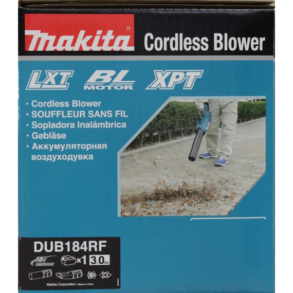 Makita DUB184RF Akku-Gebläse 18 V / 3,0 Ah, 1 Akku + Ladegerät