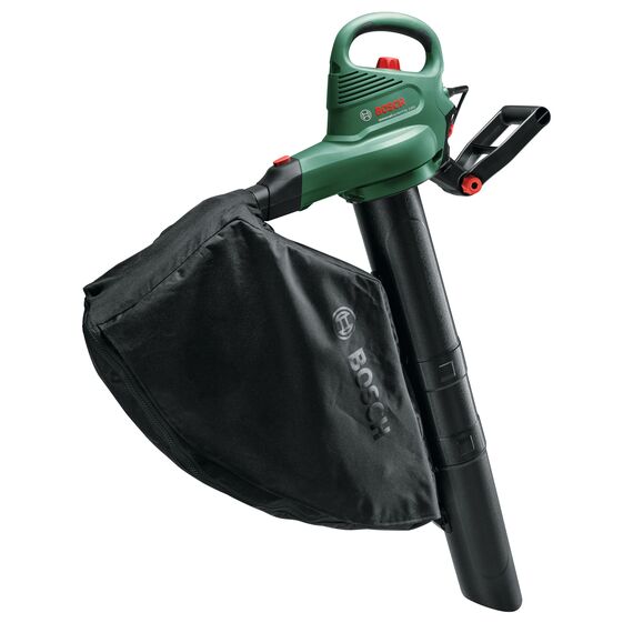 Bosch elektrischer Laubsauger/Laubbläser UniversalGardenTidy 2300 (2300 W, Fangsack 45 l, stufenlose Drehzahleinstellung, zum Blasen, Saugen und Häckseln von Laub, in Karton)