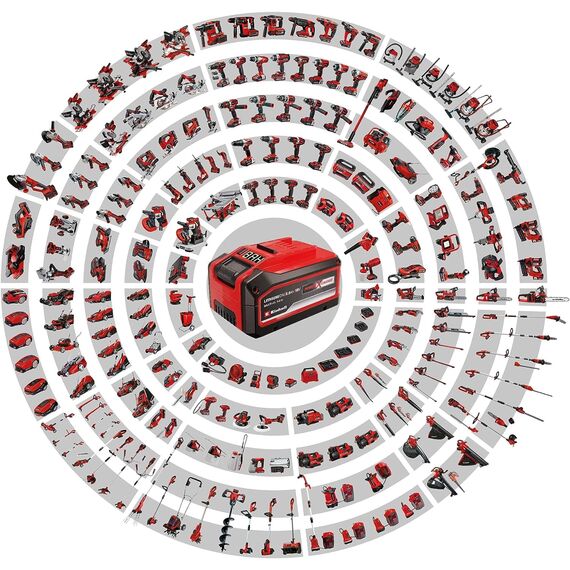 Einhell Akku-Universalbläser GE-UB 18/250 Li E-Solo Power X-Change (18 V, 250 km/h Luftgeschwindigkeit, 3-TLG. Rohr, elektr. Drehzahlregelung mit LED-Anzeige, ohne Akku)