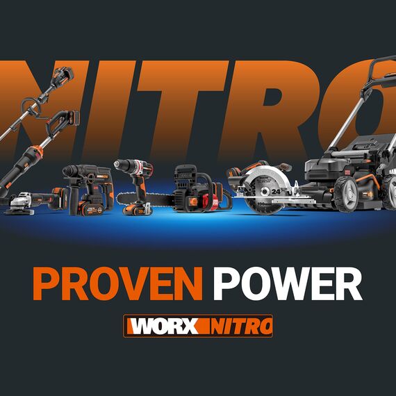 Worx NITRO WG330E.9 Akku Astschere 20V - Müheloses Schneiden dank elektrischen Antrieb, Bürstenloser Motor, 25mm Schnitttiefe Kapazität, ohne Akku und Ladegerät