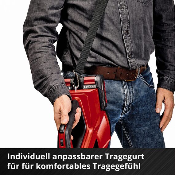 Einhell Akku-Laubbläser GE-LB 36/210 Li E Power X-Change (Li-Ion, 36 V, 816m³/h Blasleistung, Turboschalter, 3-stufiges + abnehmbares Rohr, inkl. 2x3 Ah Akku und Twincharger)