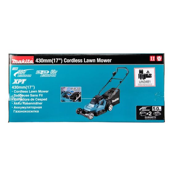 Makita DLM432Z Akku-Rasenmäher 2x18 V (ohne Akku, ohne Ladegerät)