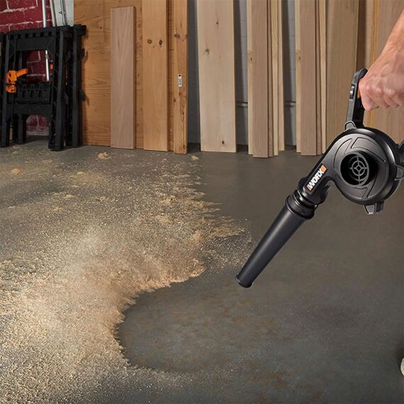 WORX WX094.9 Akku Werkstatt-Gebläse - 20V Max Laubbläser - 20V Powershare-Akkus kompatibel - ohne Akku & Ladegerät