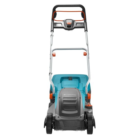 Gardena PowerMax Elektro-Rasenmäher 1400/34: Rasenmäher bis 400 m², 34 cm Schnittbreite, 40 l Fassungsvolumen, ErgoTec Plus-Handgriff (5034-20)