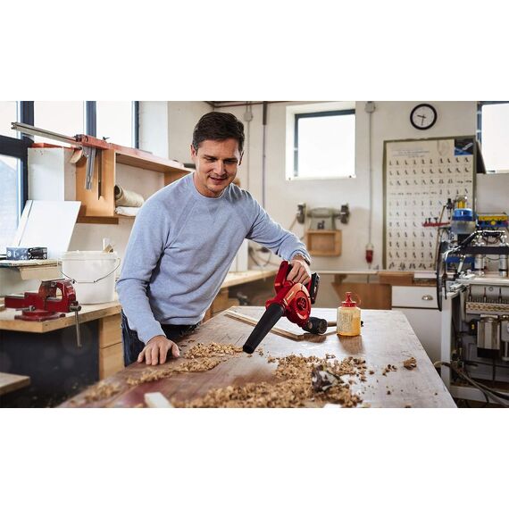 Einhell Akku-Bläser TE-CB 18/180 Li - Solo Power X-Change (18 V, Blas-Luftstrom bis zu 180 km/h. Leerlaufdrehzahl 15.500 min-1, 2 Geschwindigkeitsstufen, Softgrip, ohne Akku und Ladegeräte)