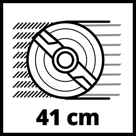 Einhell Akku-Rasenmäher GP-cm 36/41 Li-Solo Power X-Change (36 V, 41 cm Schnittbreite, bis 500 m², Brushless, 50L Fangkorb, 25-75 mm Schnitthöhe, ohne Akku)