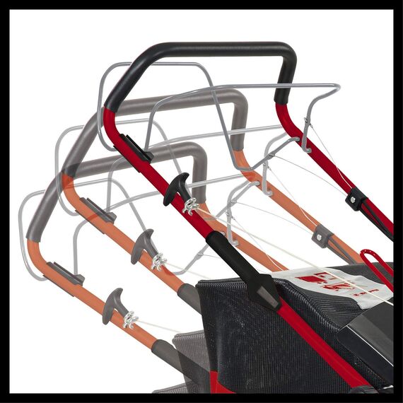 Einhell Benzin-Rasenmäher GC-PM 56/2 S HW (für 2.200 m², Frontbumper, OHV-Motor mit GT-Markengetriebe, Einhell Quick-Start-System, Vortex Technology Deck mit 5-in-1-Funktion)