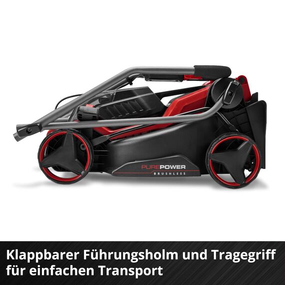 Einhell Akku-Rasenmäher GE-cm 18/32 C Li BL-Solo Power X-Change (18 V, 32 cm Schnittbreite, bis 270 m², Brushless, 27 L Fangkorb, randnahes Mähen, ohne Akku)