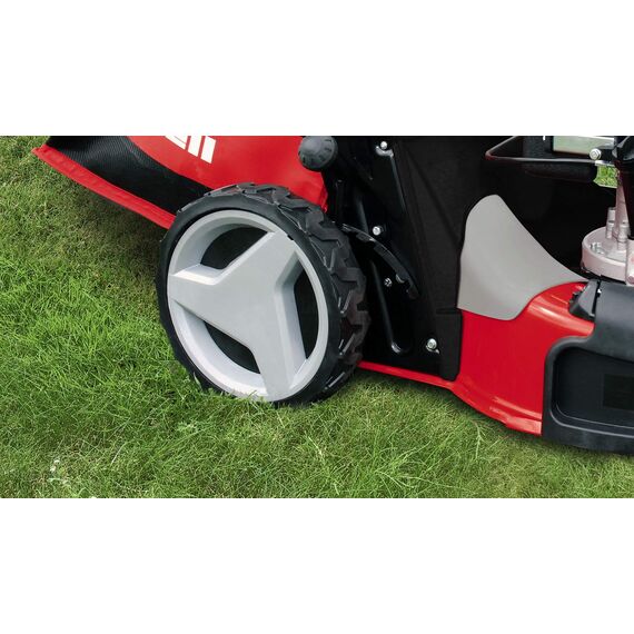Einhell Benzin-Rasenmäher GC-PM 56/2 S HW (für 2.200 m², Frontbumper, OHV-Motor mit GT-Markengetriebe, Einhell Quick-Start-System, Vortex Technology Deck mit 5-in-1-Funktion)