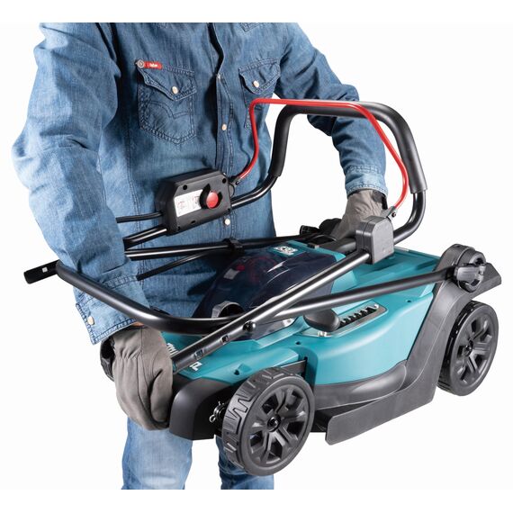 Makita DLM330RM Akku-Rasenmäher 18V / 4,0 Ah, 1 Akku + Ladegerät, Petrol