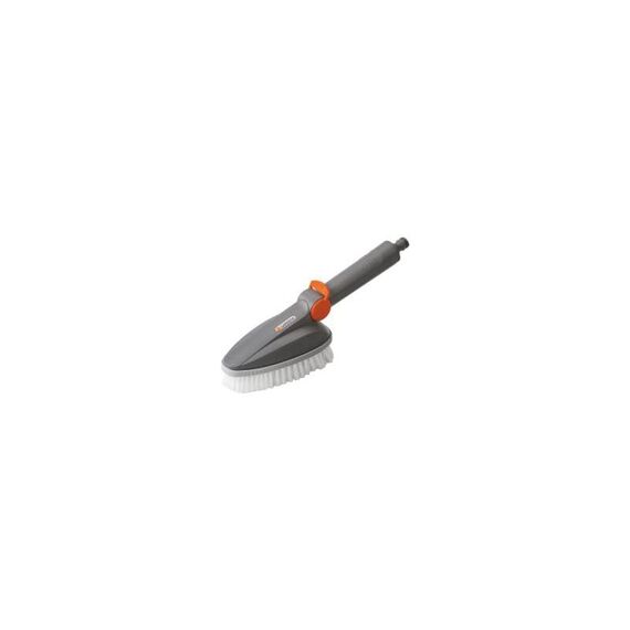 Gardena Handschrubber: Wasserführende Reinigungsbürste für das Cleansystem, ideal zur gründlichen Reinigung von Gartenmöbeln und -geräten (5572-20)