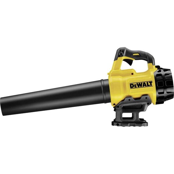 DEWALT Akk-Gebläse/Laubbläser (18 V, 5.0 Ah bürstenlos, 145 km/h Luftgeschwindigkeit, geräuscharmes Design, für den Dauerbetrieb, DCM562P1