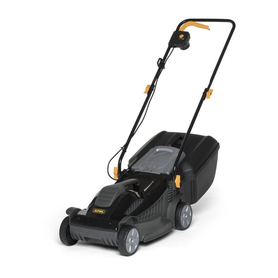 Alpina Elektro-Rasenmäher BL 380 E, Schnittbreite 38cm, 1400-W-Motor, bis zu 500m², Schnitthöhe in 3 Positionen verstellbar, 40 l Auffangbeutel