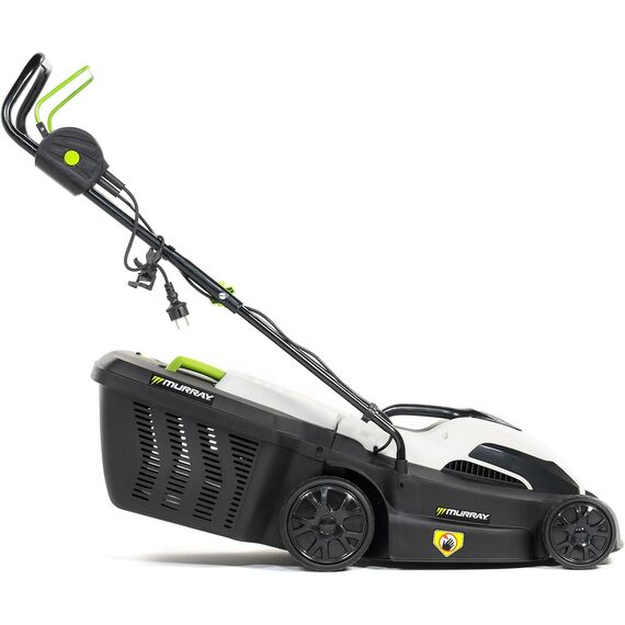 Murray Rasenmäher Elektro 2-in-1 LE380E - Rasenmäher Elektrisch 1600W/38cm mit Grasfangbox 45L für Rasenflächen bis zu 500m2 - Elektro Rasenmäher mit Ergonomischer Softgriff und Überlastschutz