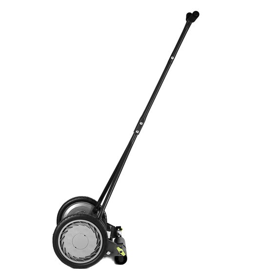 Earthwise Spindelmäher 1715-16EWG, 7 Klingen, 16" mit Fangkorb, Grau/Silber/Grün