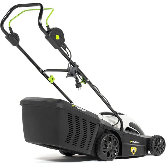 Murray Rasenmäher Elektro 2-in-1 LE380E - Rasenmäher Elektrisch 1600W/38cm mit Grasfangbox 45L für Rasenflächen bis zu 500m2 - Elektro Rasenmäher mit Ergonomischer Softgriff und Überlastschutz