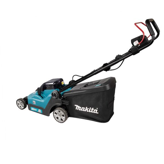 Makita DLM382PM2 Akku-Rasenmäher 2x18 V / 4,0 Ah, 2 Akkus + Doppelladegerät