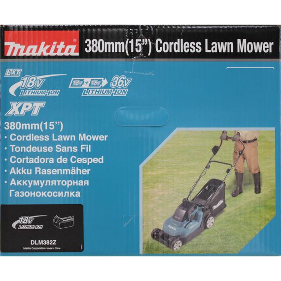 Makita DLM382Z Akku-Rasenmäher 2x18 V (ohne Akku, ohne Ladegerät)