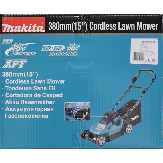 Makita DLM382Z Akku-Rasenmäher 2x18 V (ohne Akku, ohne Ladegerät)