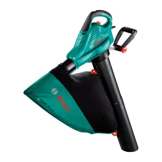 Bosch Laubsauger ALS 25, Fangsack 45 Liter, Luftstromgeschwindigkeit 280-300 km/h, Schultergurt, Karton (2.500 Watt)