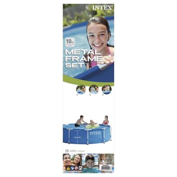 Intex 28202GN Metal Frame Pool - Aufstellpool - Ø 305 x 76 cm,Blau