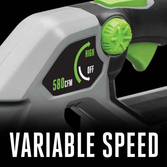 EGO POWER+ Laubbläser, kabellos, elektrisch, 580 CFM, Akku und Ladegerät Nicht im Lieferumfang enthalten – LB5800