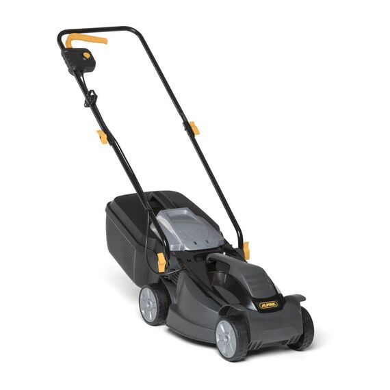 Alpina Elektro-Rasenmäher BL 320 E, Schnittbreite 32cm, 1000-W-Motor, bis zu 300m², Schnitthöhe in 3 Positionen verstellbar, 25 l Auffangbeutel