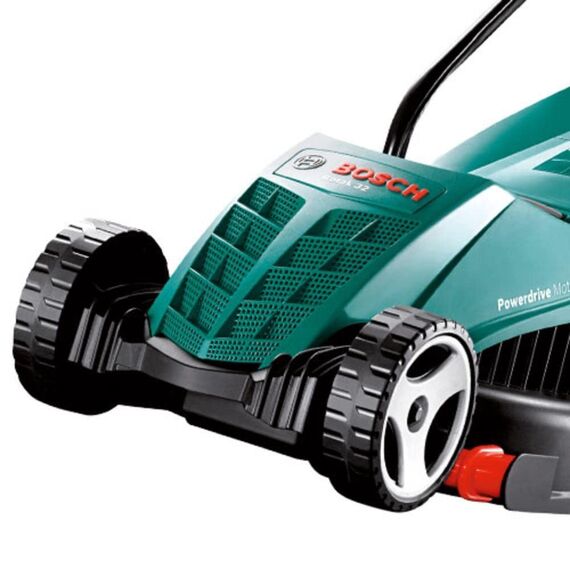 Bosch Rotak 32R Elektrischer Sichelrasenmäher mit 32 cm Schnittbreite