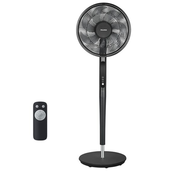PELONIS Ventilator 16 Zoll, Standventilator mit Fernbedienung Höhenverstellbar, Ventilator Leise Schlafzimmer mit 9 Geschwindigkeitsstufen und 8 Stunden Timer