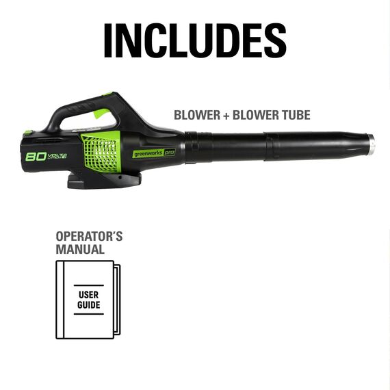 Greenworks 80V Pro Jet-Gebläse, Akku und Ladegerät nicht im Lieferumfang enthalten, BL80L00