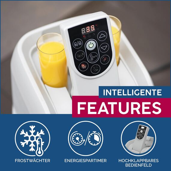 Bestway® LAY-Z-SPA® Whirlpool Palm Springs AirJet™ für 6 Personen, Ø 196 x 71 cm, Taupe