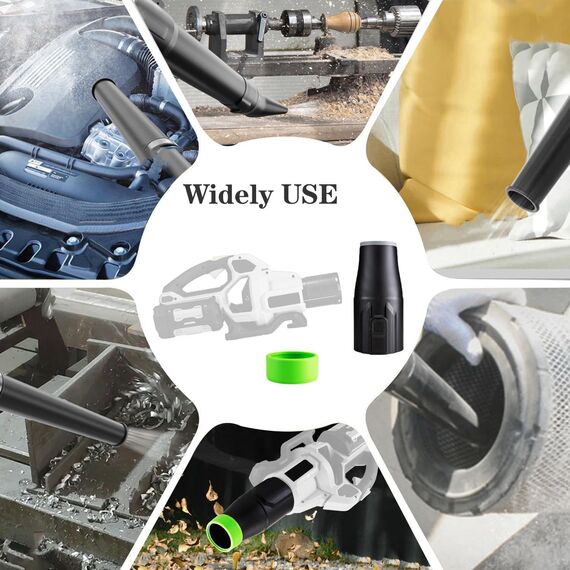 Stocky Auto-Trockendüse für EGO Gebläse, funktioniert für EGO Power+ 530, 575, 580, 615, 650, 765 CFM Gebläse (1 Packung, kein Werkzeug)