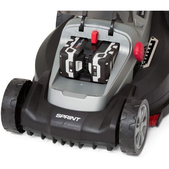 Sprint 2x18V (36V) Lithium-Ionen 44 cm Akku-Rasenmäher 440P18V, Powered by Briggs & Stratton, bis zu 640 m2, inklusive 2x 5Ah Batterie und Zweifach-Ladegerät, 5 Jahre Garantie