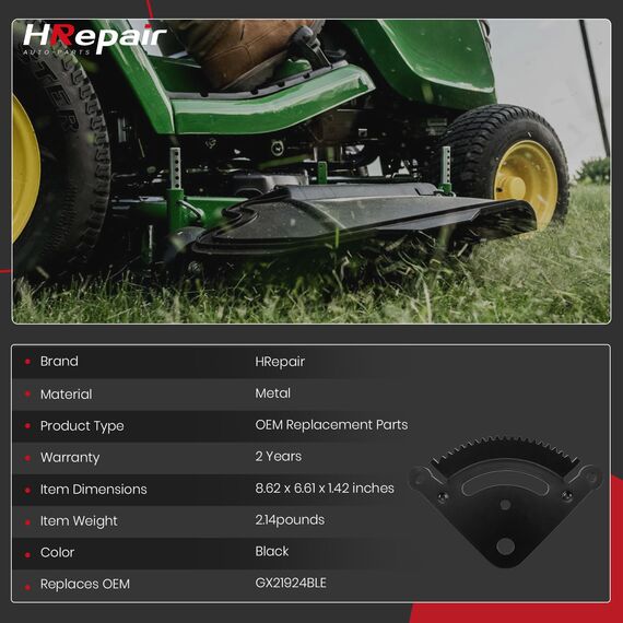 HRepair Flip Manufacturing Steering Sector Gear & Pinion Kit passend für John Deere LA Serie – 19 Zähne LA120, LA125, LA130, LA135, LA140, LA145, GX200533, GX200 54 DE
