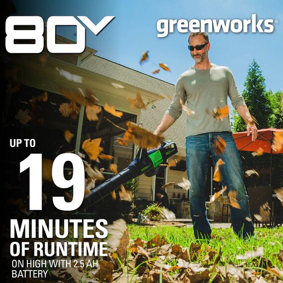 Greenworks 80V Pro Jet-Gebläse, Akku und Ladegerät nicht im Lieferumfang enthalten, BL80L00