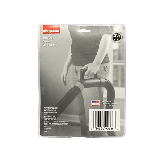 Shop-Vac 9066600 Griff, 6,3 cm Durchmesser, bequemer Griff beim Staubsaugen, 1 Stück