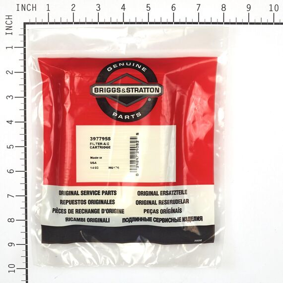 Original Briggs & Stratton Luftfilterpatrone 397795S