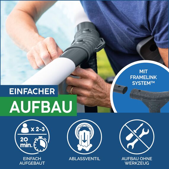 Bestway Steel Pro Max Frame Pool, rund, ohne Zubehör 305 x 76 cm