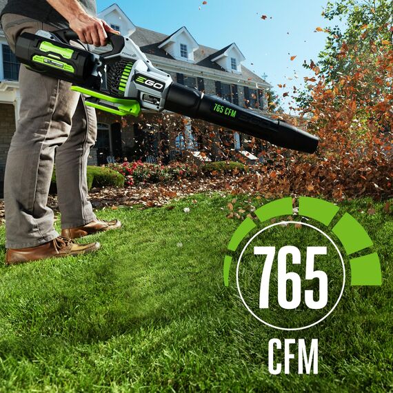 EGO Power+ LB7650 Turbo-Laubbläser mit Variabler Geschwindigkeit, 56 Volt, 765 CFM Akku-Laubbläser, Akku und Ladegerät Nicht im Lieferumfang enthalten, Schwarz